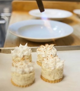 burning meringue on rice pudding